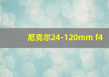 尼克尔24-120mm f4